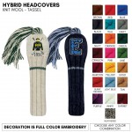 Promotional Knit Wool Hybrid Golf Club Headcover Your Logo Embroidered