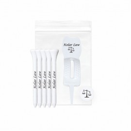 Personalized Golf Tee pack w/5 Tees, 1 Ball Marker, 1 Ergo Green Divot Tool