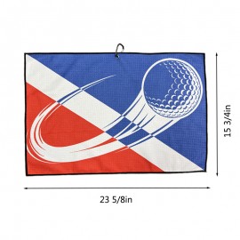 Promotional Waffle Golf Towel w/ Carabiner  Promotional Waffle Golf Towel w/ Carabiner