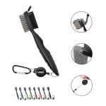 Golf Club Brush With Retractable Extension Cord with Logo