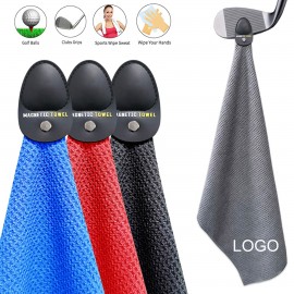 Logo Branded Magnetic Microfiber Waffle Golf Towels