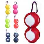Personalized Silicone Golf Ball Holder With Key Ring