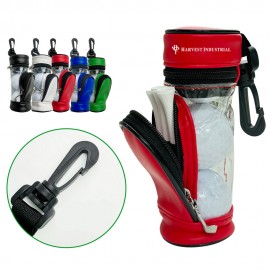 Mini PVC Golf Ball Pouch with Logo