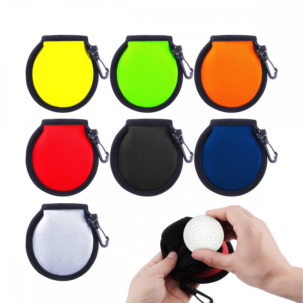 Golf Ball Cleaner Pouch with Clip with Logo