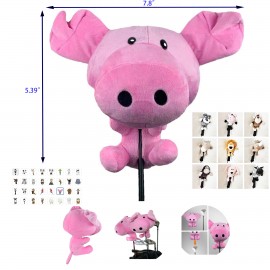 Logo Branded Cute Animal Design Soft Functional Golf Headcover