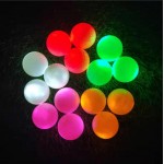Promotional Light Up Colored Double-layer Training Golf Ball 392 Honeycombs