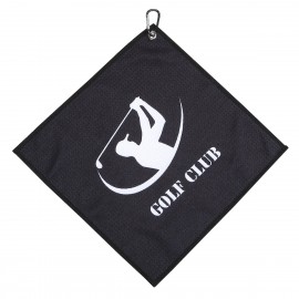 15" x 15" Sublimation Waffle Microfiber Golf Towel with Logo  15" x 15" Sublimation Waffle Microfiber Golf Towel with Logo