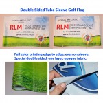 Custom Golf Course Flag, Double sided, Tube Sleeve
