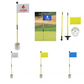 Personalized Golf Green Flag Hole Cup Set