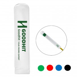 PU Leather Golf Alignment Stick Cover Embroidered with Logo
