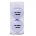 Logo Branded Recycled Durable Golf 2-Ball Tube