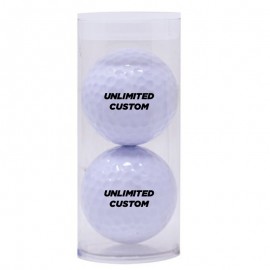 Custom Recycled Durable Golf 2-Ball Tube