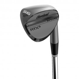 Logo Branded Cleveland RTX 6 ZipCore Black Satin Wedge  Logo Branded Cleveland RTX 6 ZipCore Black Satin Wedge