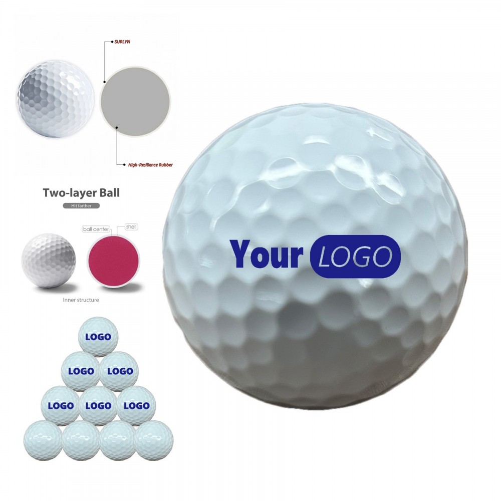 Personalized Advanced Performance Golf Ball with Ionomer Shell