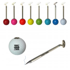 Blue Ink Golf Putter Ballpoint Pen with Logo