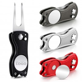 Customized Foldable Golf Divot Repair Tool Accessories Tournament Gifts Laser Engraving