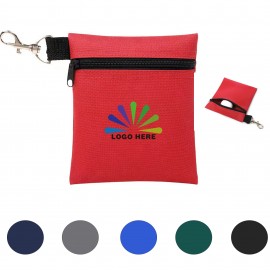 Zipper Golf Ball Pouch MOQ 10pcs with Logo