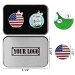 Golf Ball Markers Storage Box Sets with Logo
