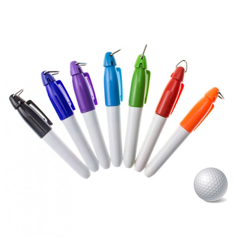 Budget mini dry erase golf marker pen with Logo