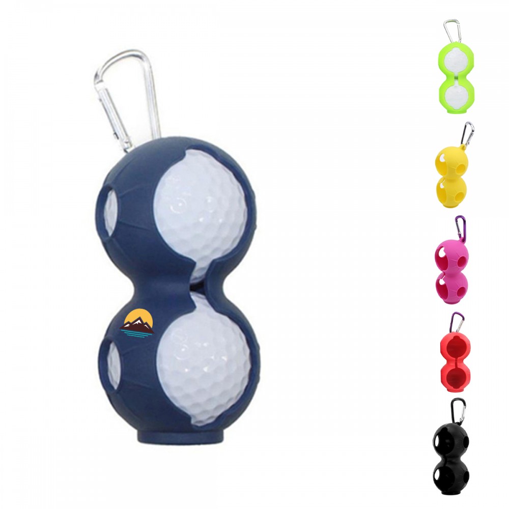 Customized Silicone Golf Ball Sleeve with carabiner