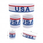 USA Sweatband Set with Logo