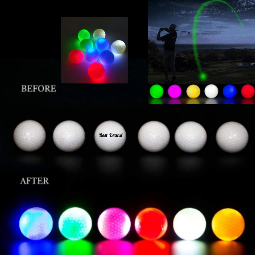 Custom LED Light Up Golf Balls Glow In the Dark Custom LED Light Up Golf Balls Glow In the Dark
