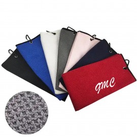 Golf Towel with Carabiner Clip with Logo  Golf Towel with Carabiner Clip with Logo