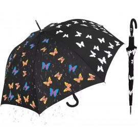 27" Auto Open Golf Umbrella with Color Changing Logo with Logo