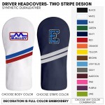 Leather Driver Golf Club Headcover Your Logo Embroidered with Logo