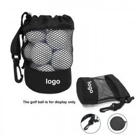 Nylon Mesh Golf Ball Bag with Logo