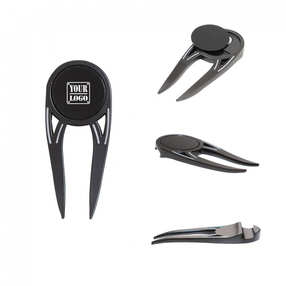 Golf Divot Repair Tool With Bottle Opener with Logo