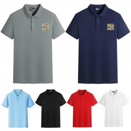 Cotton Short Sleeve Polo Shirt with Logo