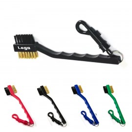 Retractable Golf Club Brush with Logo  Retractable Golf Club Brush with Logo