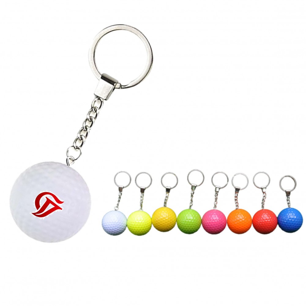 Actual Golf Ball Key Chain Golf Club Supplies with Logo