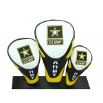 Magnetic Closure Golf Head Cover Set (Set of 3) w/ Free Shipping with Logo