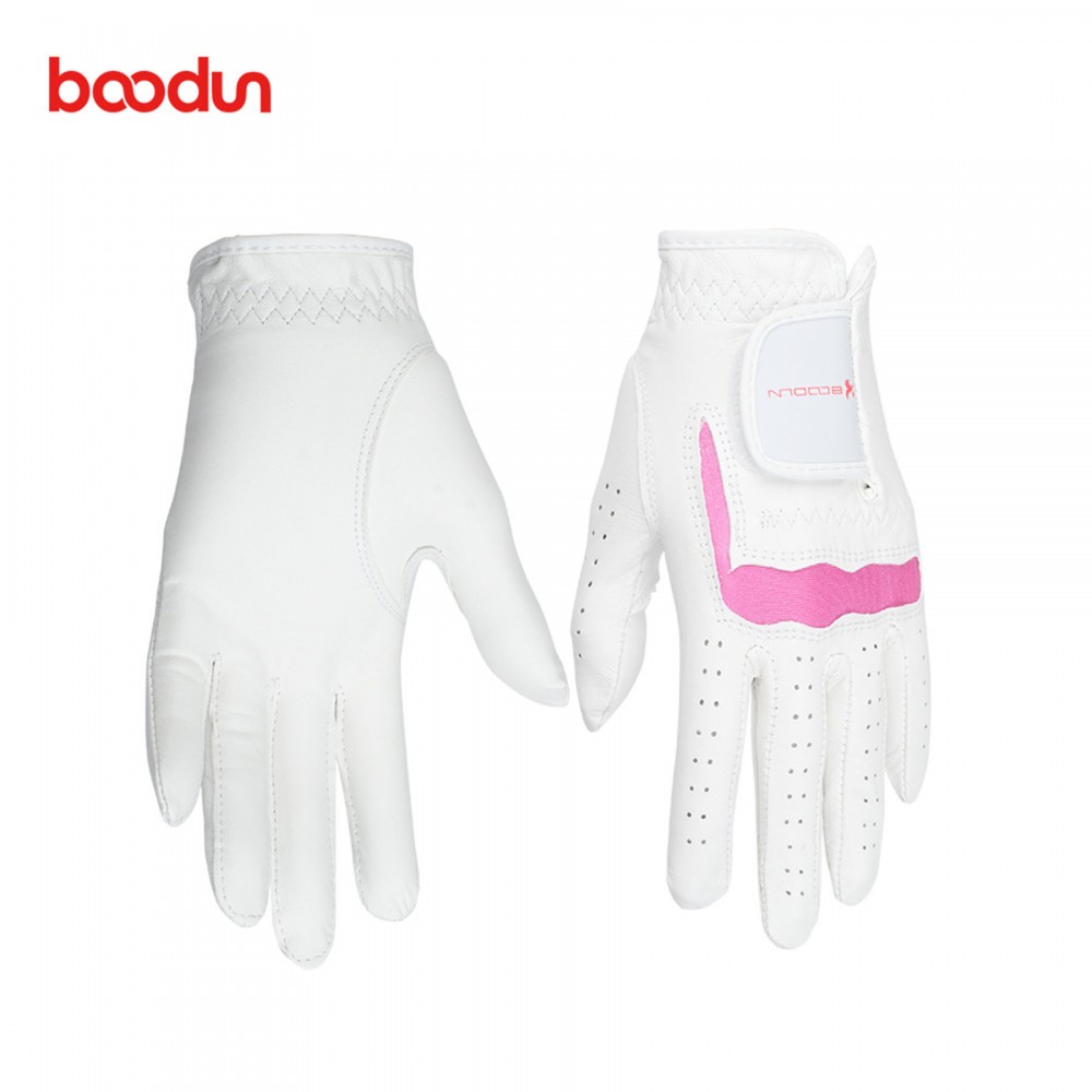 Women's Leather Golf Glove Left Hand with Logo