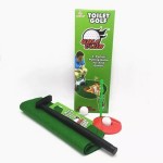 Toilet Golf ,Potty Golf Drinker Toilet Toy Potty Putter Putting Golfing Game Indoor Practice with Logo