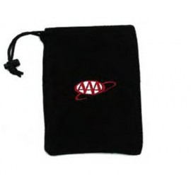 Custom Plush Fleece Drawstring Golf Caddy Bag - Embroidered