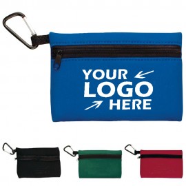 Custom Neoprene Ditty Bag W/ Carabiners