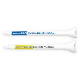 Pride Performance Plain Plastic Golf Tees 3 1/4" - 1 Color Shank Imprint with Logo