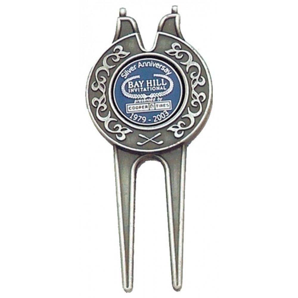 4-in-1 Divot Tool w/ Magnetic Ball Marker with Logo