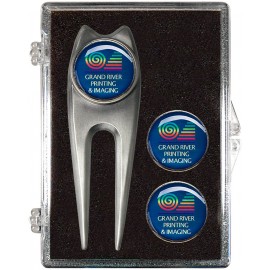 Minuteman Divot Tool Executive Tournament Golf Kit (Laser Printed) with Logo  Minuteman Divot Tool Executive Tournament Golf Kit (Laser Printed) with Logo