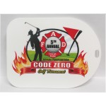 Jumbo Arch Plastic Bag Tag (5"x3 3/4") with Multi Color Imprint with Logo