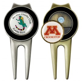 Customized Spectrum Golf Divot Repair Tool w/ Belt Clip (Laser Printed Ball Marker)  Customized Spectrum Golf Divot Repair Tool w/ Belt Clip (Laser Printed Ball Marker)
