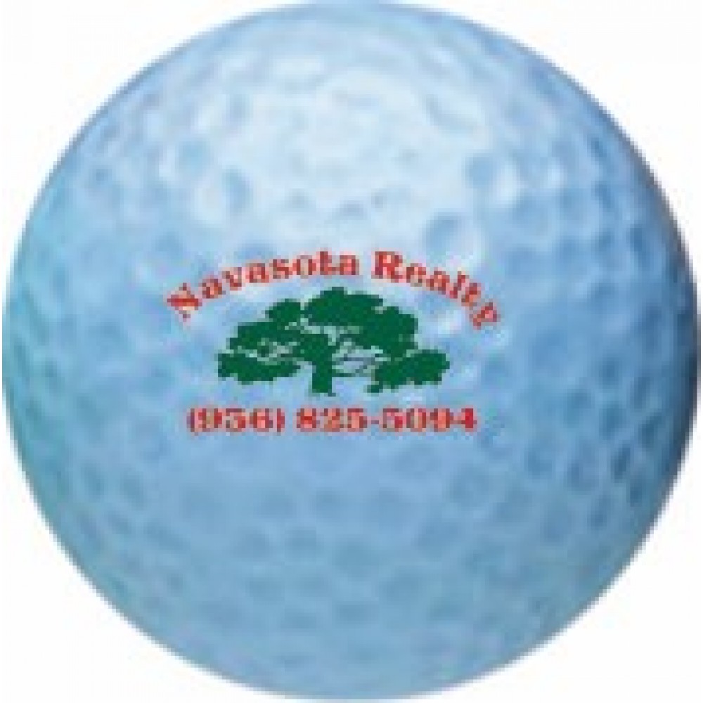 Colored Golf Balls with Multi color imprint with Logo