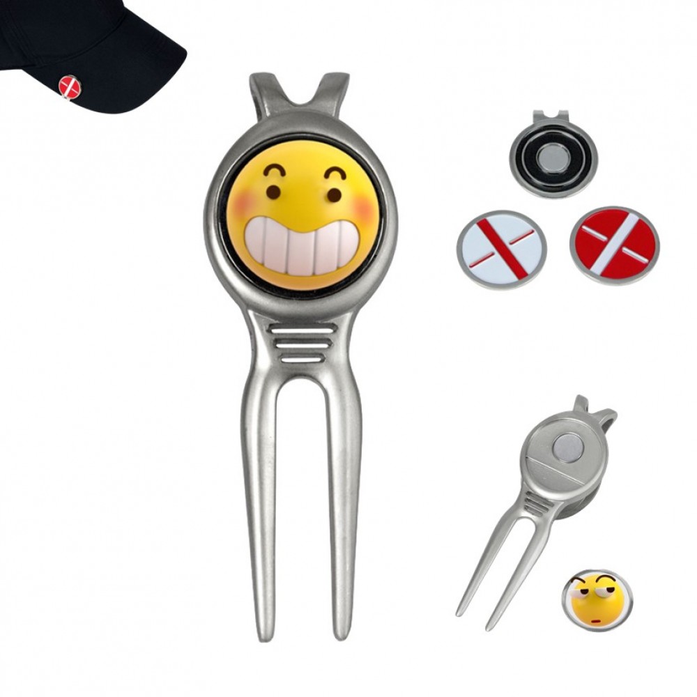 Customized Metal Golf Divot Repair Tools with Magnetic Ball Marker Customized Metal Golf Divot Repair Tools with Magnetic Ball Marker