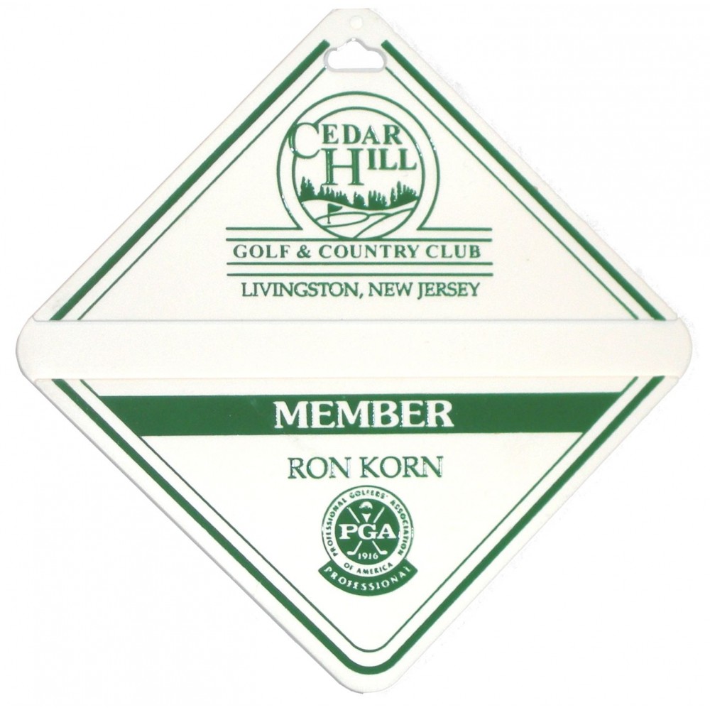 Custom Branded Diamond Plastic Bag Tag (3 9/16"x3 9/16") Custom Branded Diamond Plastic Bag Tag (3 9/16"x3 9/16")