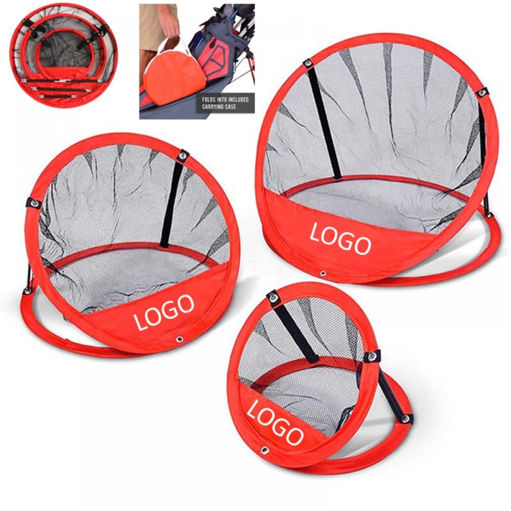 3 Piece Golf Chipping Pop Up Practice Net with Logo
