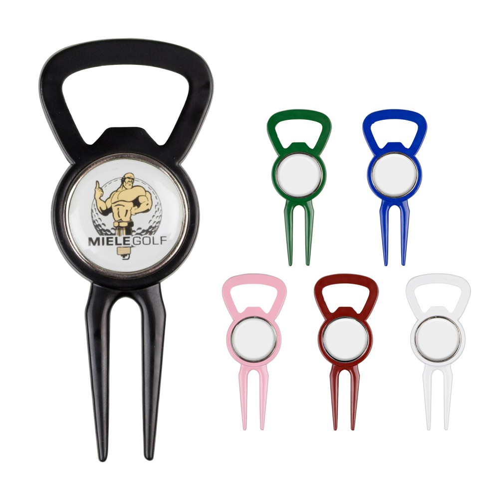 Bottle Opener Tool with Ball Marker with Logo