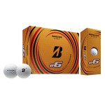 Bridgestone White E6 Golf Balls (Dozen) with Logo